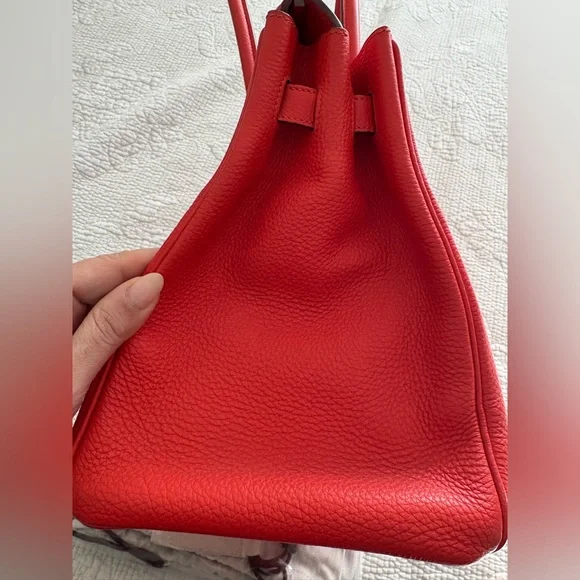 ❌SOLD❌ Hermes Birkin 35 Rouge Capuccine Togo SHW P◾️ - Picture 6 of 16